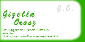 gizella orosz business card